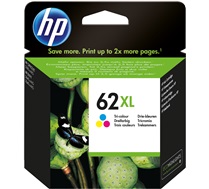 HP 62XL cartouche d'encre trois couleurs grande capacité authentique