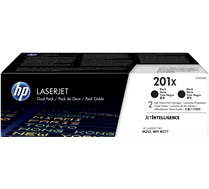 HP 201X LaserJet, lot de 2 cartouches de toner grande capacité authentiques, noir