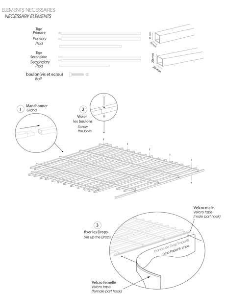 PCI_DROP_STRIPE_MONTAGE_600x600 Plan plafond papier Drop Stripe®